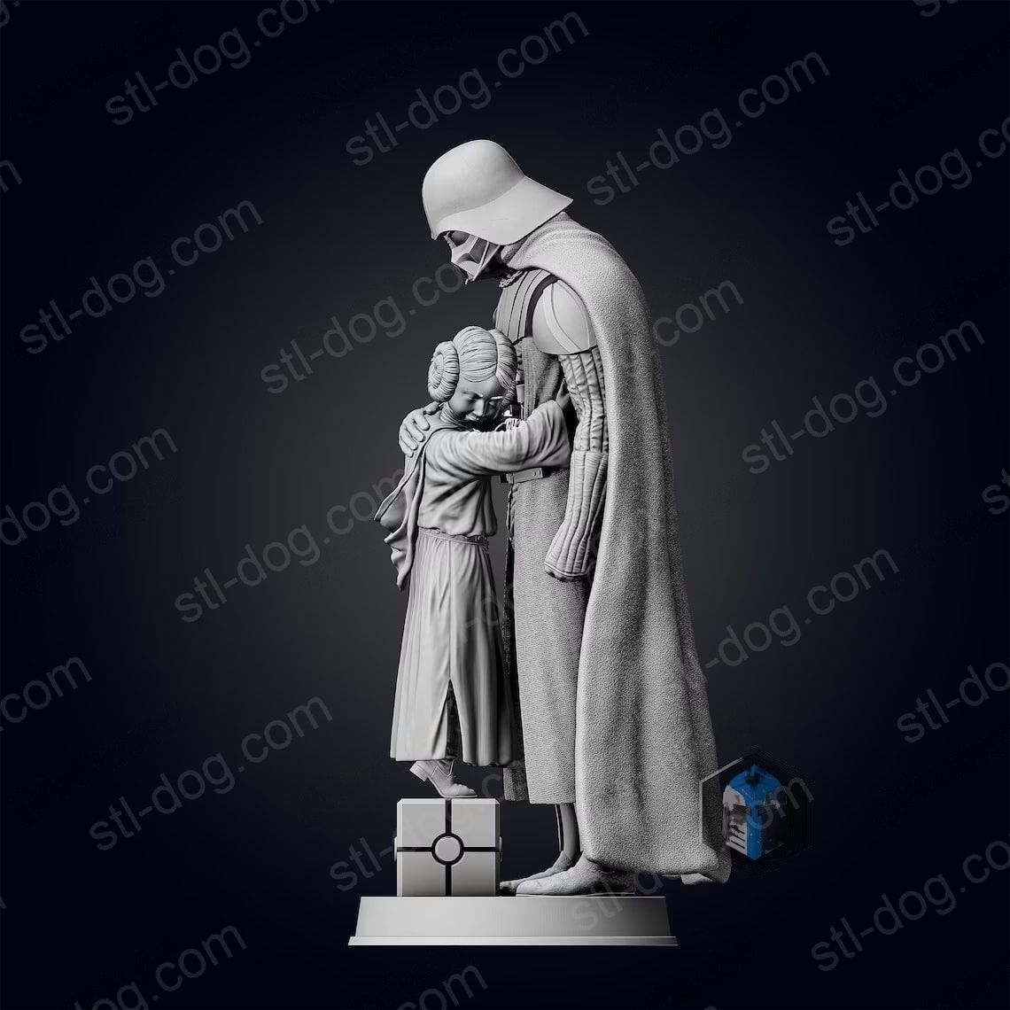 星球大战（Star Wars）达斯·维德（Darth Vader）和莱娅（Leia）3D打印图纸